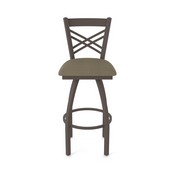 820 Catalina Swivel Stool with Bronze Finish and Graph Cork Seat, AGS-82025BZ017
