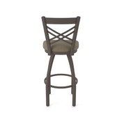 820 Catalina Swivel Stool with Bronze Finish and Graph Cork Seat, AGS-82025BZ017