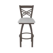 820 Catalina Swivel Stool with Bronze Finish and Graph Alpine Seat, AGS-82025BZ020