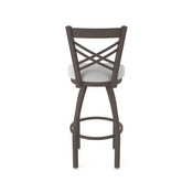820 Catalina Swivel Stool with Bronze Finish and Graph Alpine Seat, AGS-82025BZ020
