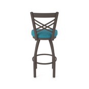 820 Catalina Swivel Stool with Bronze Finish and Graph Tidal Seat, AGS-82025BZ022