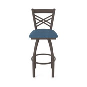 820 Catalina Swivel Stool with Bronze Finish and Rein Bay Seat, AGS-82025BZ024