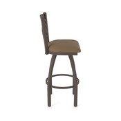 820 Catalina Swivel Stool with Bronze Finish and Rein Thatch Seat, AGS-82025BZ026