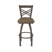 820 Catalina Swivel Stool with Bronze Finish and Rein Thatch Seat, AGS-82025BZ026