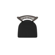 820 Catalina Swivel Stool with Bronze Finish and Black Vinyl Seat, AGS-82025BZBlkVinyl