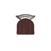 820 Catalina Swivel Stool with Bronze Finish and Dark Cherry Maple Seat, AGS-82025BZDCMpl