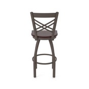 820 Catalina Swivel Stool with Bronze Finish and Dark Cherry Maple Seat, AGS-82025BZDCMpl