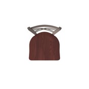 820 Catalina Swivel Stool with Bronze Finish and Dark Cherry Oak Seat, AGS-82025BZDCOak