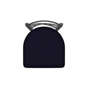 820 Catalina Swivel Stool with Pewter Finish and Canter Twilight Seat, AGS-82025PW002
