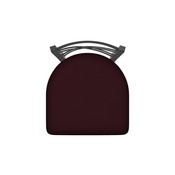 820 Catalina Swivel Stool with Pewter Finish and Canter Bordeaux Seat, AGS-82025PW005