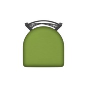 820 Catalina Swivel Stool with Pewter Finish and Canter Kiwi Green Seat, AGS-82025PW009