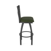 820 Catalina Swivel Stool with Pewter Finish and Canter Pine Seat, AGS-82025PW010