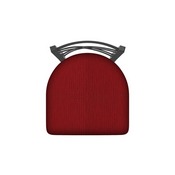 820 Catalina Swivel Stool with Pewter Finish and Graph Ruby Seat, AGS-82025PW016