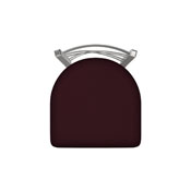 820 Catalina Swivel Stool with Stainless Finish and Canter Bordeaux Seat, AGS-82025SS005