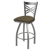 820 Catalina Swivel Stool with Stainless Finish and Graph Cork Seat, AGS-82025SS017