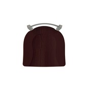 821 Catalina 18" Low Back Swivel Vanity Stool with Anodized Nickel Finish and Dark Cherry Oak Seat, 82118ANDCOak