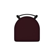 821 Catalina 18" Low Back Swivel Vanity Stool with Black Wrinkle Finish and Canter Bordeaux Seat, 82118BW005