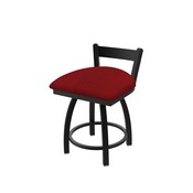 821 Catalina 18" Low Back Swivel Vanity Stool with Black Wrinkle Finish and Graph Ruby Seat, 82118BW016