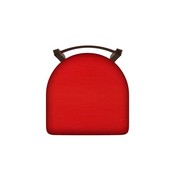 821 Catalina 18" Low Back Swivel Vanity Stool with Bronze Finish and Canter Red Seat, 82118BZ011