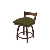 821 Catalina 18" Low Back Swivel Vanity Stool with Bronze Finish and Graph Parrot Seat, 82118BZ015