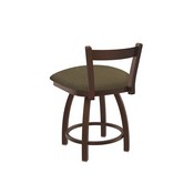 821 Catalina 18" Low Back Swivel Vanity Stool with Bronze Finish and Graph Cork Seat, 82118BZ017