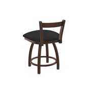 821 Catalina 18" Low Back Swivel Vanity Stool with Bronze Finish and Graph Coal Seat, 82118BZ018