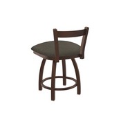 821 Catalina 18" Low Back Swivel Vanity Stool with Bronze Finish and Graph Chalice Seat, 82118BZ019