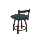 821 Catalina 18" Low Back Swivel Vanity Stool with Bronze Finish and Graph Tidal Seat, 82118BZ022
