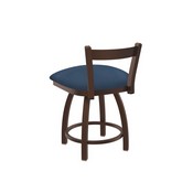 821 Catalina 18" Low Back Swivel Vanity Stool with Bronze Finish and Rein Bay Seat, 82118BZ024