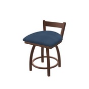 821 Catalina 18" Low Back Swivel Vanity Stool with Bronze Finish and Rein Bay Seat, 82118BZ024