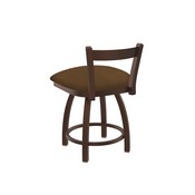 821 Catalina 18" Low Back Swivel Vanity Stool with Bronze Finish and Rein Thatch Seat, 82118BZ026