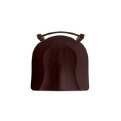 821 Catalina 18" Low Back Swivel Vanity Stool with Bronze Finish and Dark Cherry Maple Seat, 82118BZDCMpl