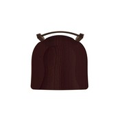 821 Catalina 18" Low Back Swivel Vanity Stool with Bronze Finish and Dark Cherry Oak Seat, 82118BZDCOak