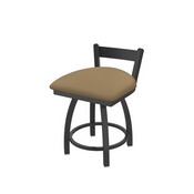 821 Catalina 18" Low Back Swivel Vanity Stool with Pewter Finish and Canter Sand Seat, 82118PW013
