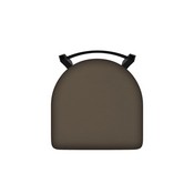 821 Catalina Low Back Swivel Stool with Black Wrinkle Finish and Canter Earth Seat, AGS-82125BW006