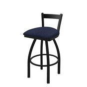 821 Catalina Low Back Swivel Stool with Black Wrinkle Finish and Graph Anchor Seat, AGS-82125BW014
