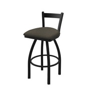 821 Catalina Low Back Swivel Stool with Black Wrinkle Finish and Graph Chalice Seat, AGS-82125BW019