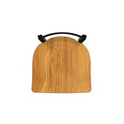 821 Catalina Low Back Swivel Stool with Black Wrinkle Finish and Medium Oak Seat, AGS-82125BWMedOak