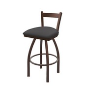 821 Catalina Low Back Swivel Stool with Bronze Finish and Canter Storm Seat, AGS-82125BZ004