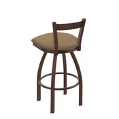 821 Catalina Low Back Swivel Stool with Bronze Finish and Canter Sand Seat, AGS-82125BZ013