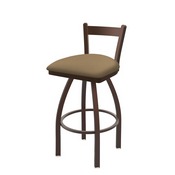 821 Catalina Low Back Swivel Stool with Bronze Finish and Canter Sand Seat, AGS-82125BZ013