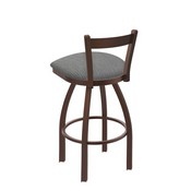 821 Catalina Low Back Swivel Stool with Bronze Finish and Graph Alpine Seat, AGS-82125BZ020