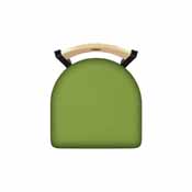830 Voltaire Swivel Stool with Black Wrinkle Finish, Natural Back and Canter Kiwi Green Seat, AGS-83025BWNatMplB009