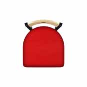 830 Voltaire Swivel Stool with Black Wrinkle Finish, Natural Back and Canter Red Seat, AGS-83025BWNatMplB011
