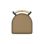 830 Voltaire Swivel Stool with Pewter Finish, Natural Back and Canter Sand Seat, AGS-83025PWNatMplB013