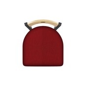 830 Voltaire Swivel Stool with Pewter Finish, Natural Back and Graph Ruby Seat, AGS-83025PWNatMplB016