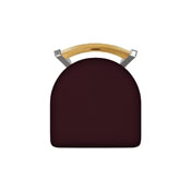 830 Voltaire Swivel Counter Stool with Stainless Finish, Medium Back, and Canter Bordeaux Seat, AGS-83025SSMedMplB005