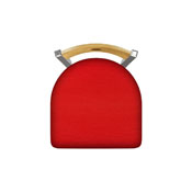830 Voltaire Swivel Counter Stool with Stainless Finish, Medium Back, and Canter Red Seat, AGS-83025SSMedMplB011