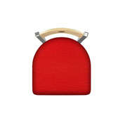 830 Voltaire Swivel Counter Stool with Stainless Finish, Natural Back, and Canter Red Seat, AGS-83025SSNatMplB011