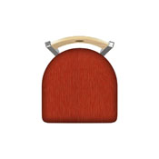 830 Voltaire Swivel Counter Stool with Stainless Finish, Natural Back, and Graph Poppy Seat, AGS-83025SSNatMplB021